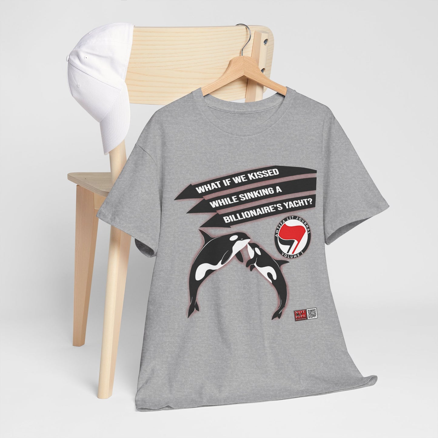 Anti-Capitalist Protest Shirt | What If We Kissed While Sinking a Billionaire's Yacht