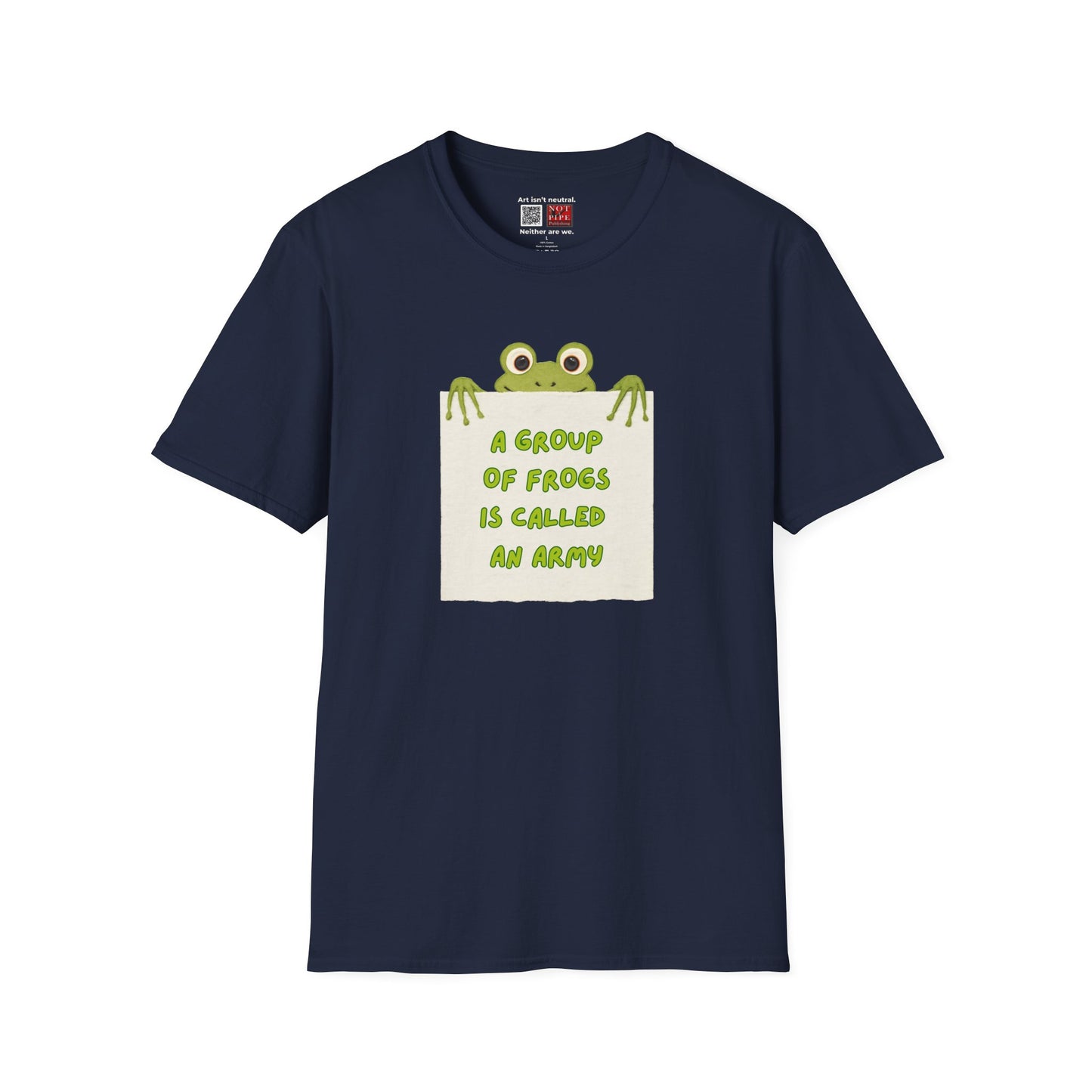 Activist Graphic Tee | A Group of Frogs is Called an Army T-Shirt