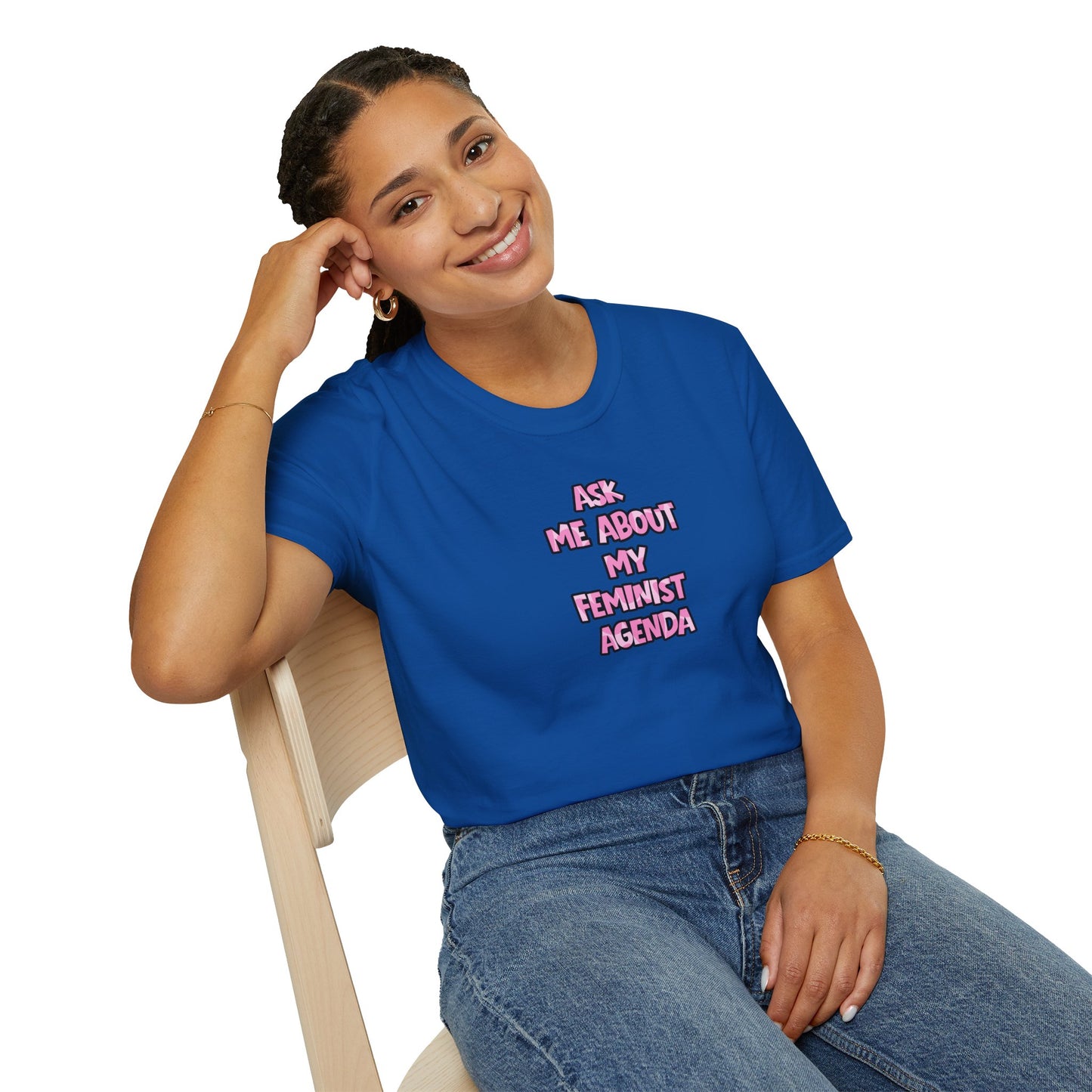 Feminist Graphic Tee — Ask Me About My Feminist Agenda