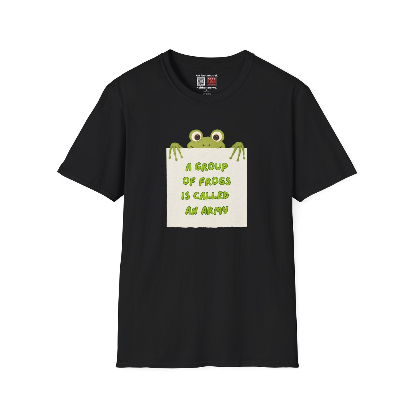 Activist Graphic Tee | A Group of Frogs is Called an Army T-Shirt