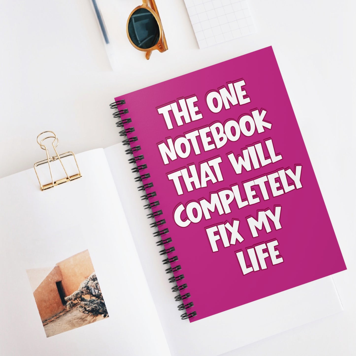 The One Notebook That Will Completely Fix My Life – Funny Self-Help Parody Journal