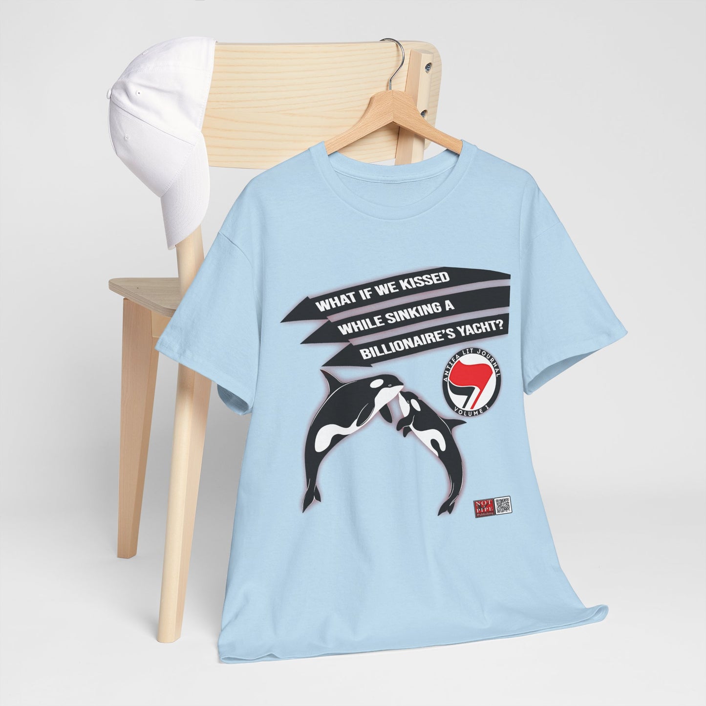 Anti-Capitalist Protest Shirt | What If We Kissed While Sinking a Billionaire's Yacht