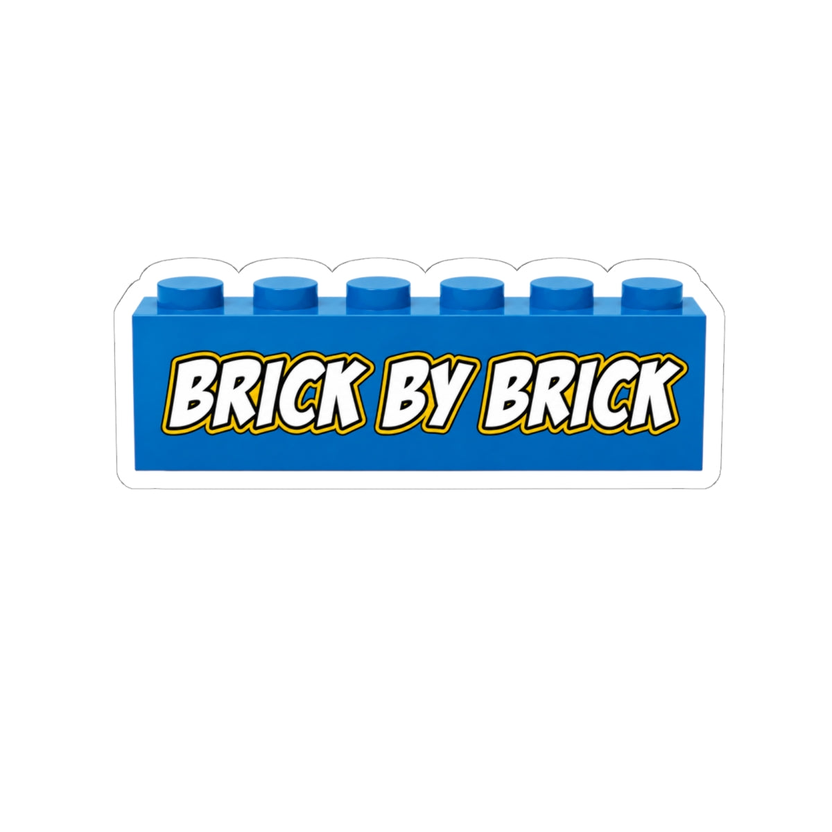 Brick By Brick Graphic Sticker | Seeking Justice. Demanding Accountability.