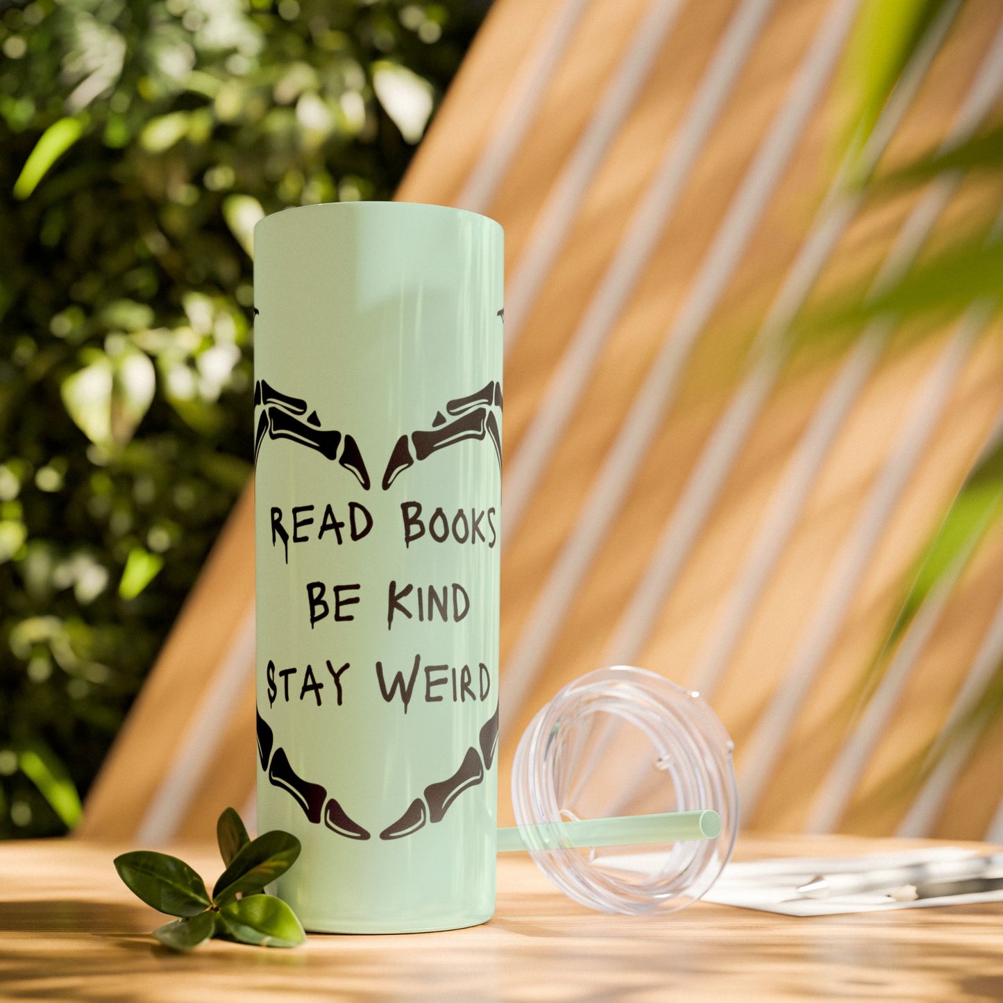 Weird Book Lover Tumbler with Straw