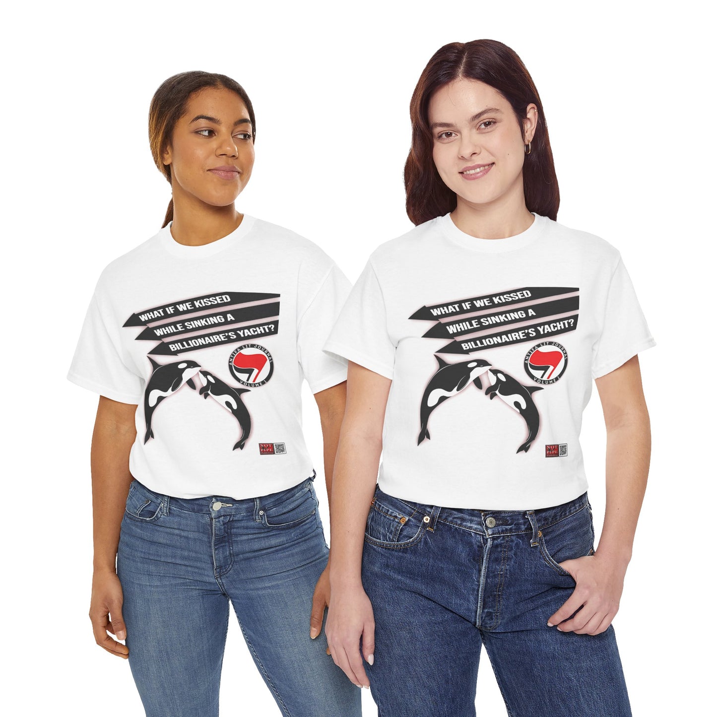 Anti-Capitalist Protest Shirt | What If We Kissed While Sinking a Billionaire's Yacht
