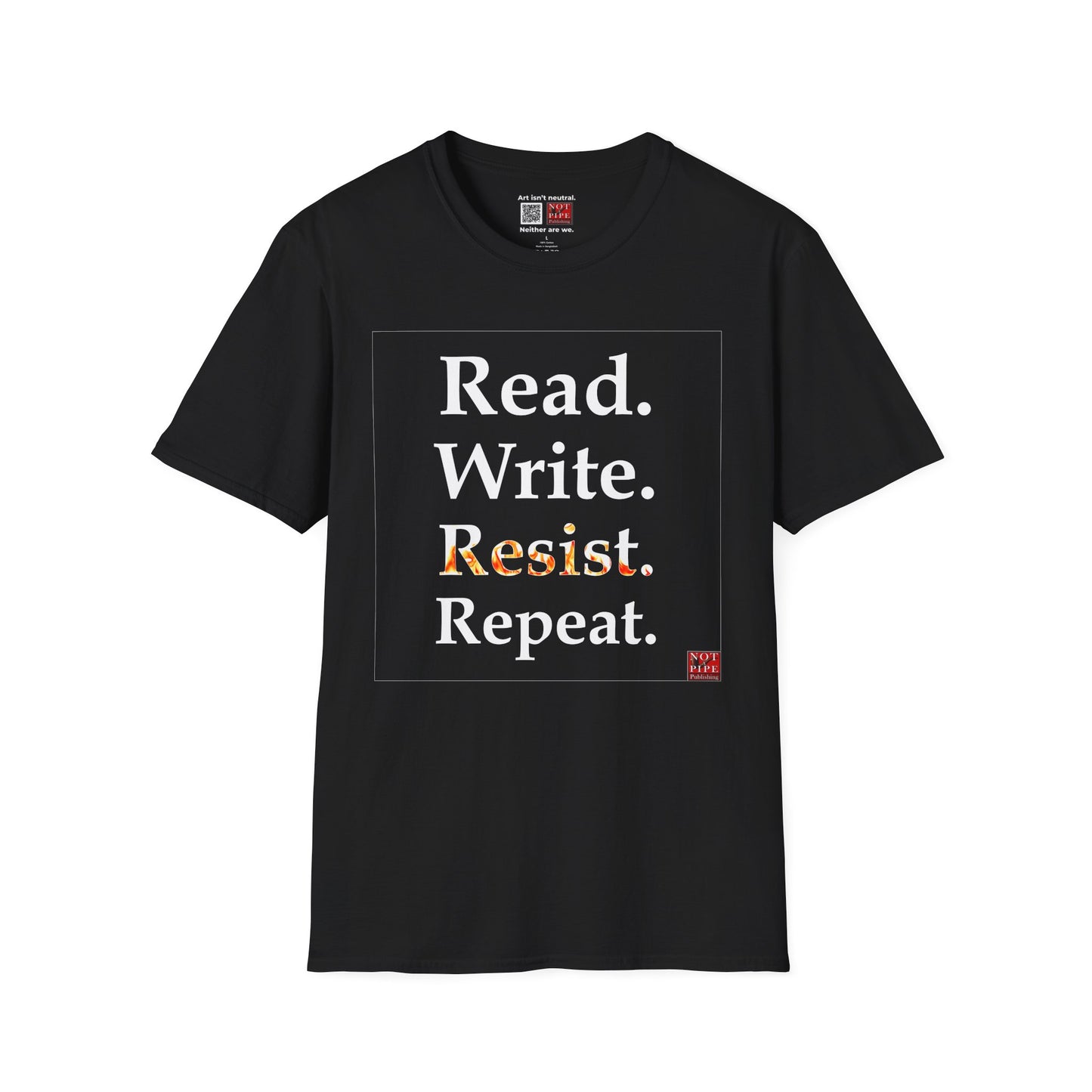 Activist Literary Statement Shirt | Read, Write, Resist