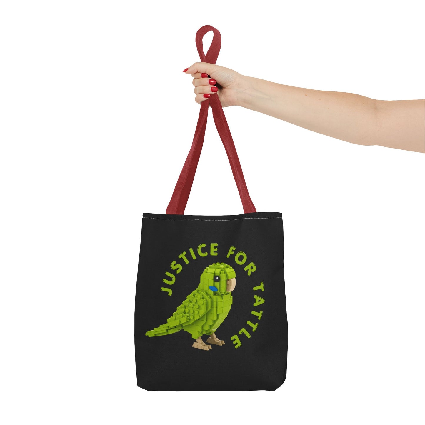 Justice for Tattle | Brick By Brick Parakeet Tote Bag | Support Small Business