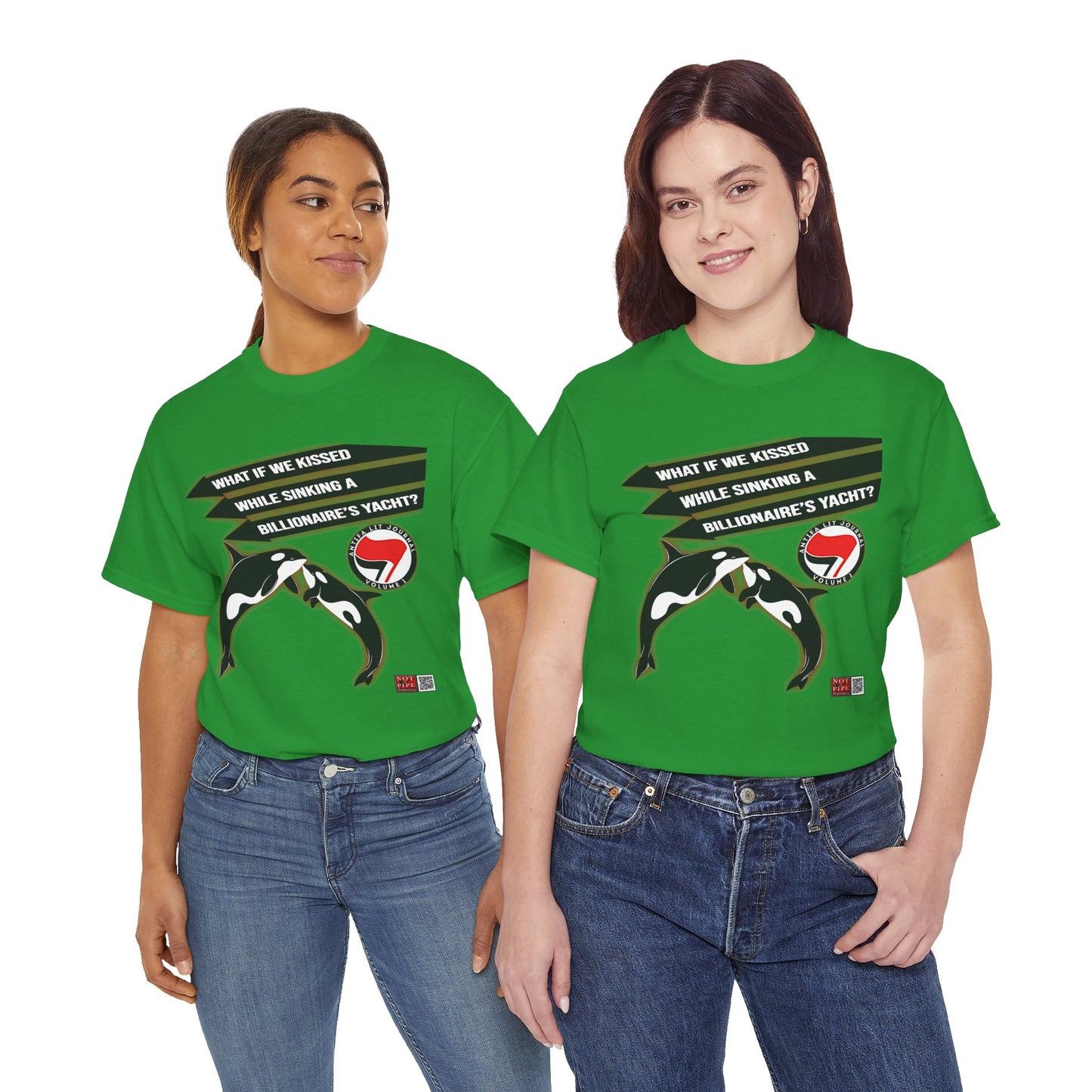 Anti-Capitalist Protest Shirt | What If We Kissed While Sinking a Billionaire's Yacht