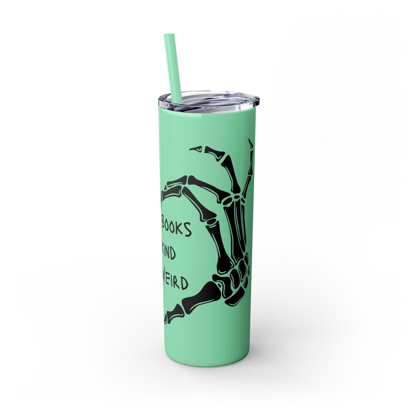 Weird Book Lover Tumbler with Straw