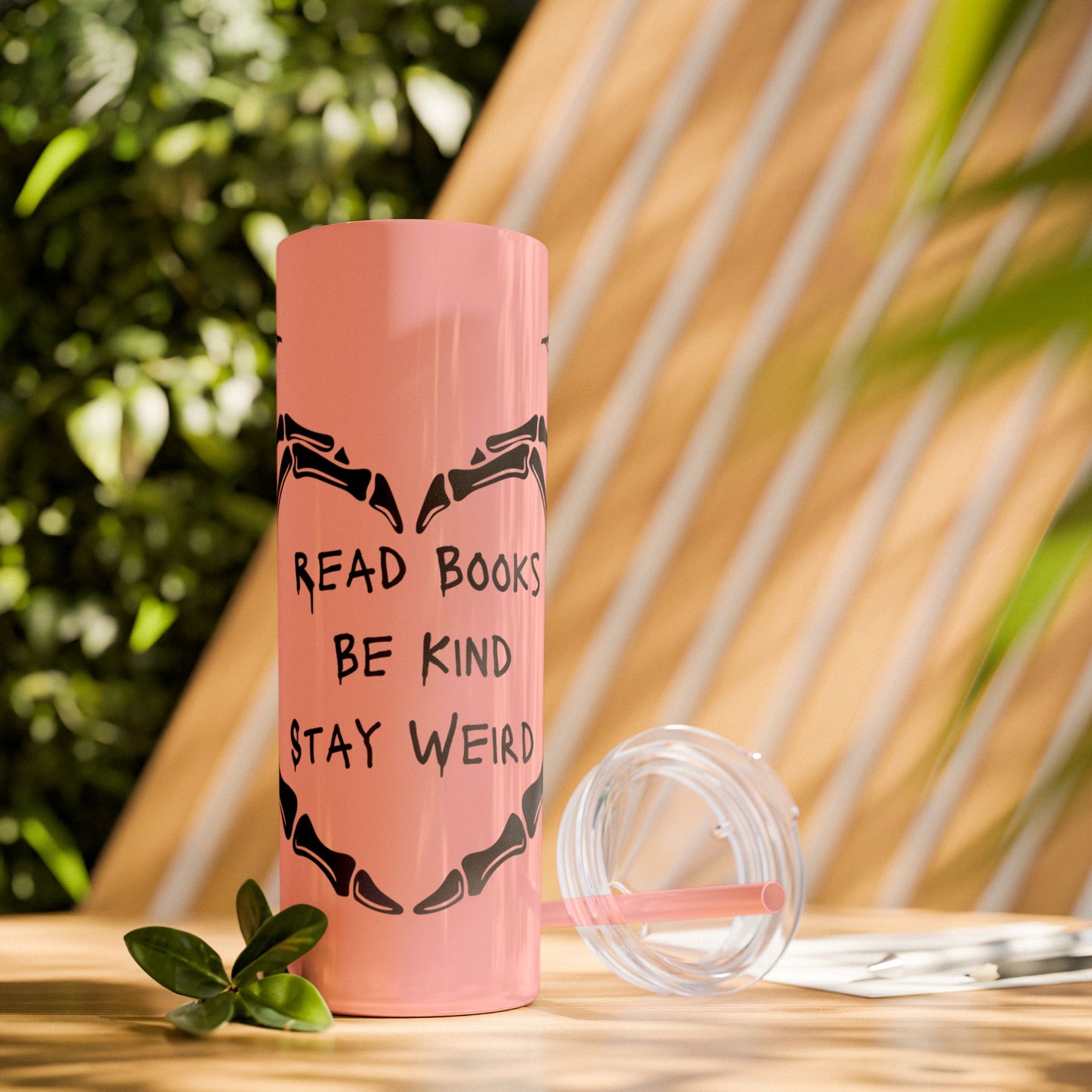 Weird Book Lover Tumbler with Straw