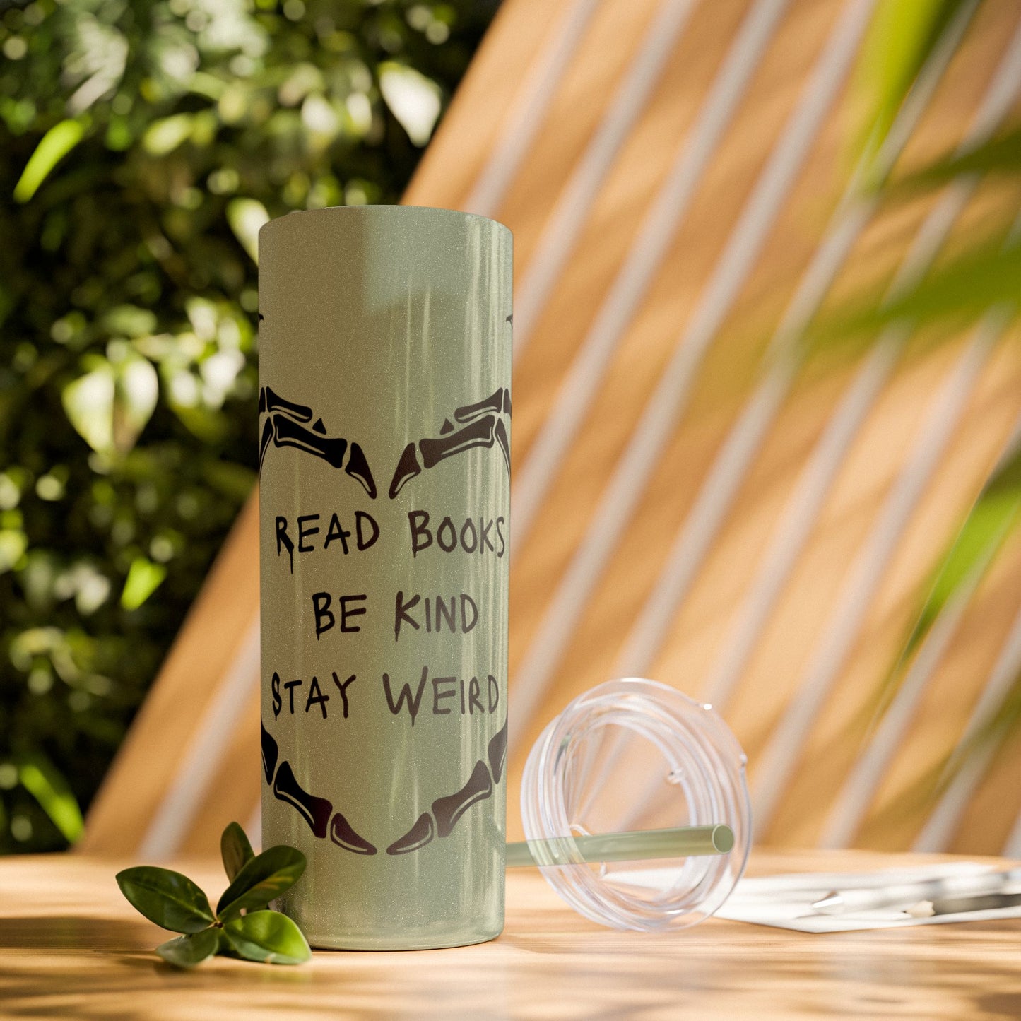 Weird Book Lover Tumbler with Straw