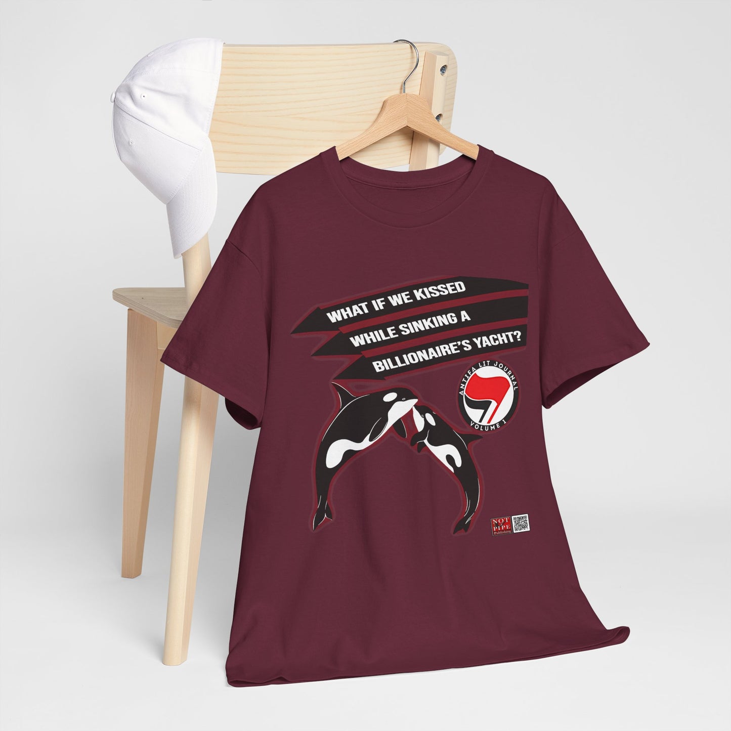 Anti-Capitalist Protest Shirt | What If We Kissed While Sinking a Billionaire's Yacht
