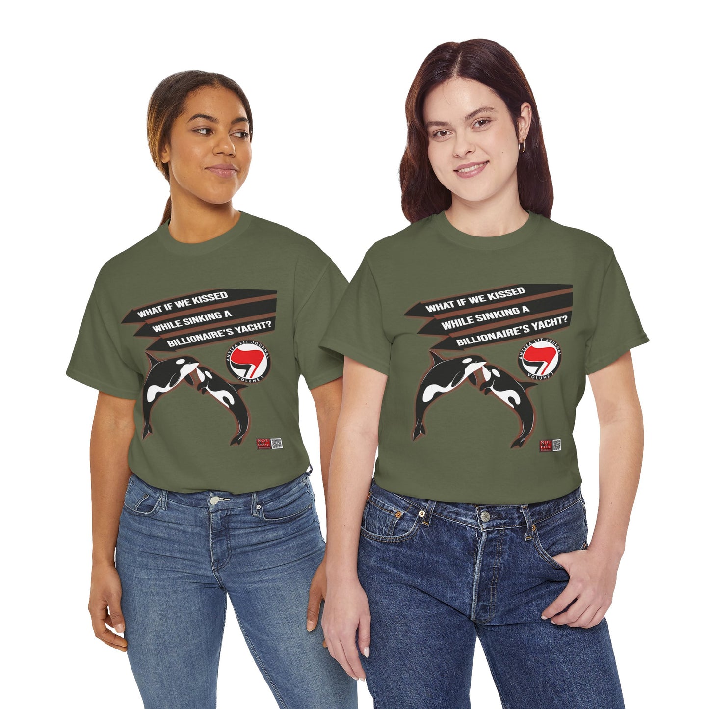 Anti-Capitalist Protest Shirt | What If We Kissed While Sinking a Billionaire's Yacht
