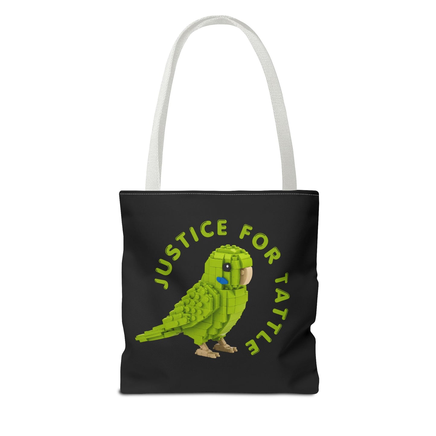 Justice for Tattle | Brick By Brick Parakeet Tote Bag | Support Small Business