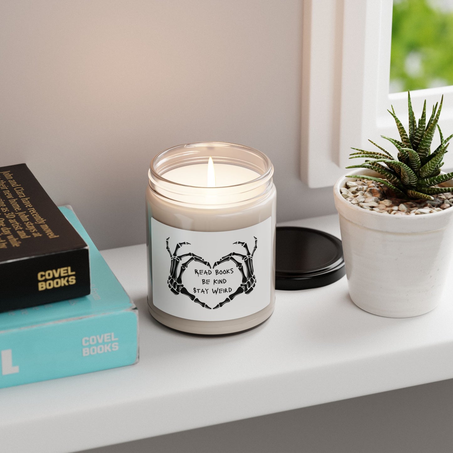 Book Lover Scented Soy Candle | Read Books, Be Kind, Stay Weird