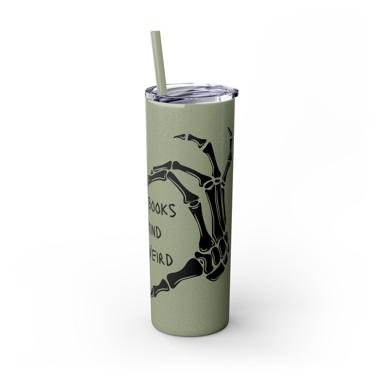 Weird Book Lover Tumbler with Straw