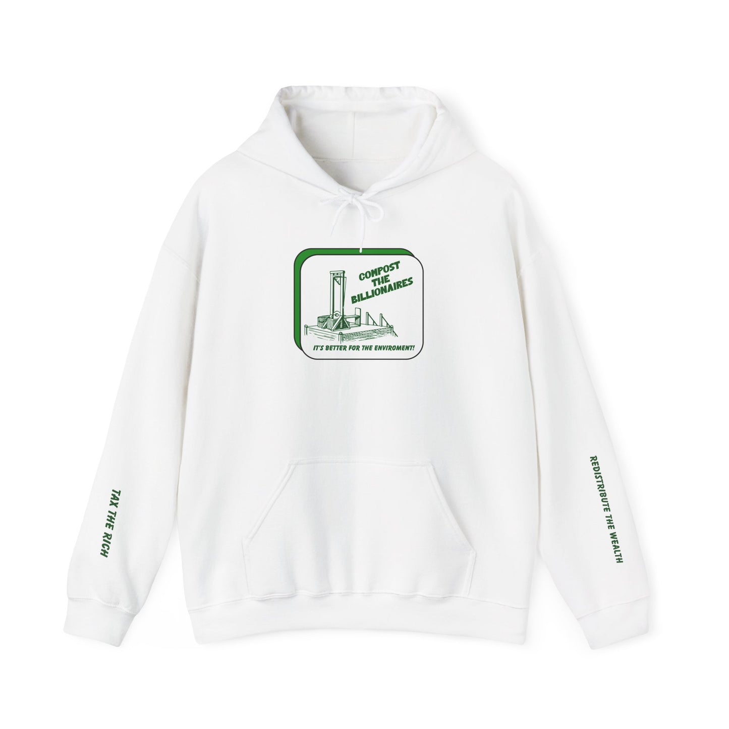 Anti-Capitalist Activist Apparel | Compost the Billionaires Unisex Hoodie