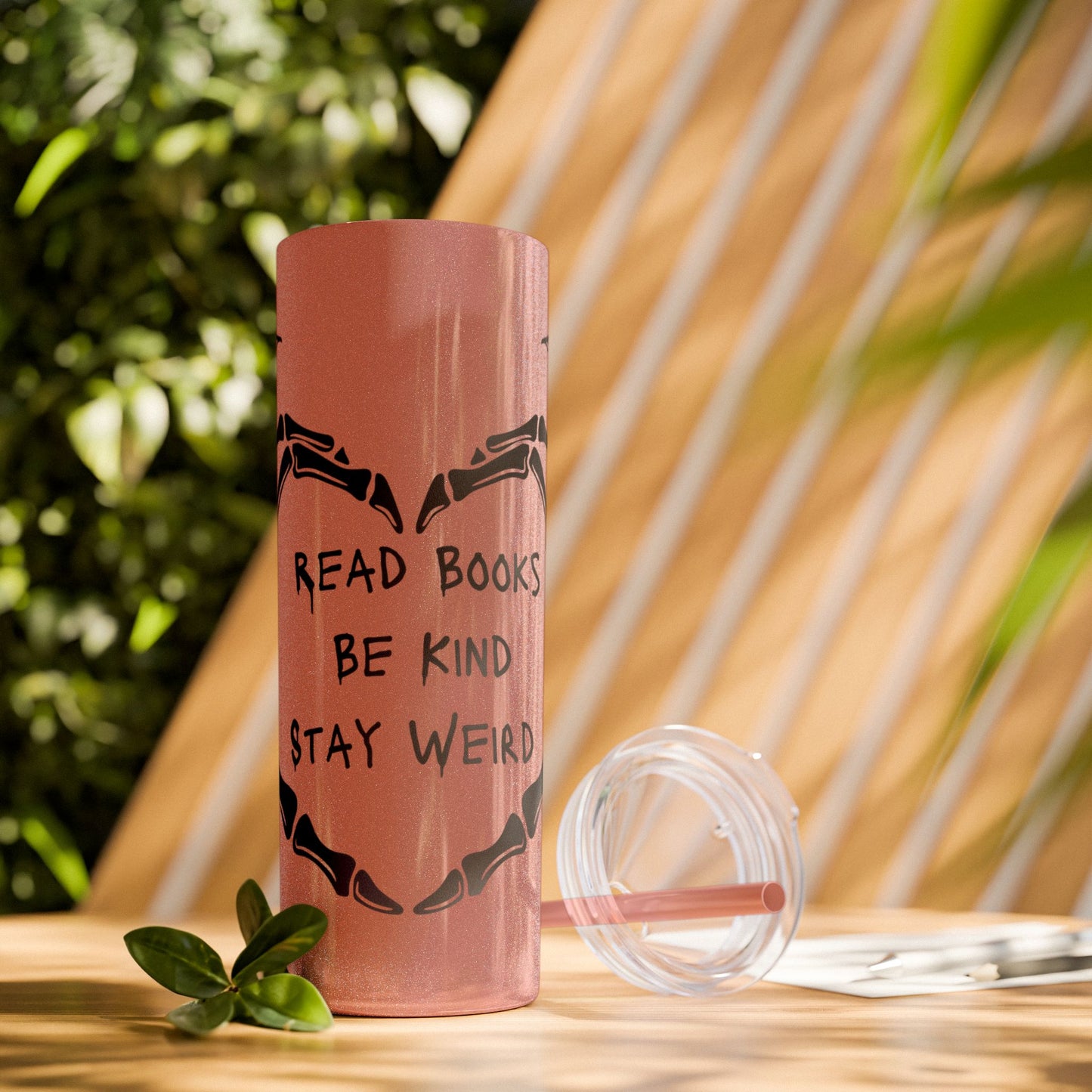 Weird Book Lover Tumbler with Straw