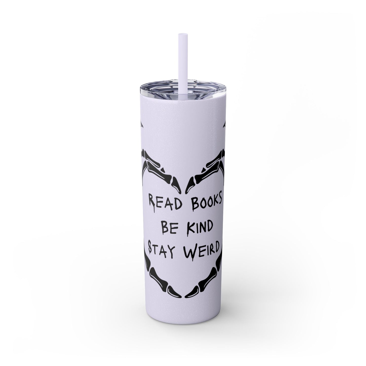Weird Book Lover Tumbler with Straw