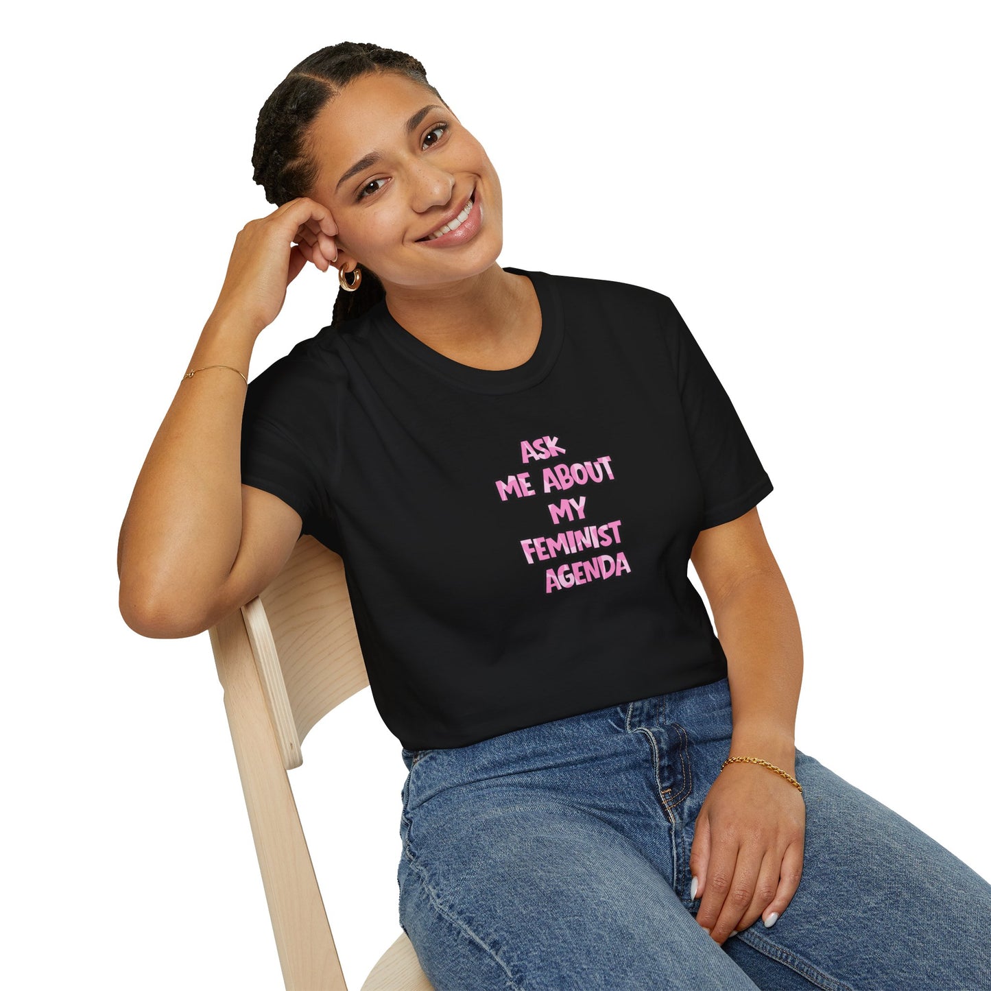 Feminist Graphic Tee — Ask Me About My Feminist Agenda