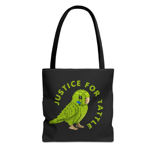 Justice for Tattle | Brick By Brick Parakeet Tote Bag | Support Small Business