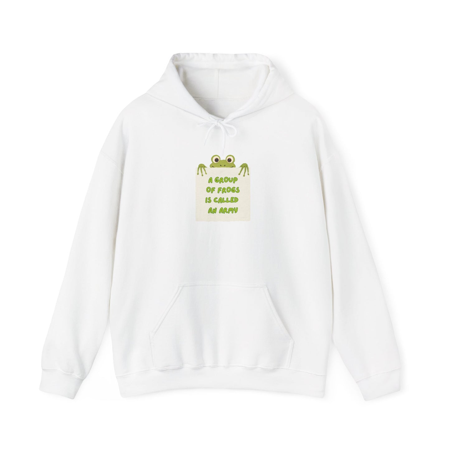 Frog Protest Hoodie | A Group of Frogs is Called an Army Hoodie