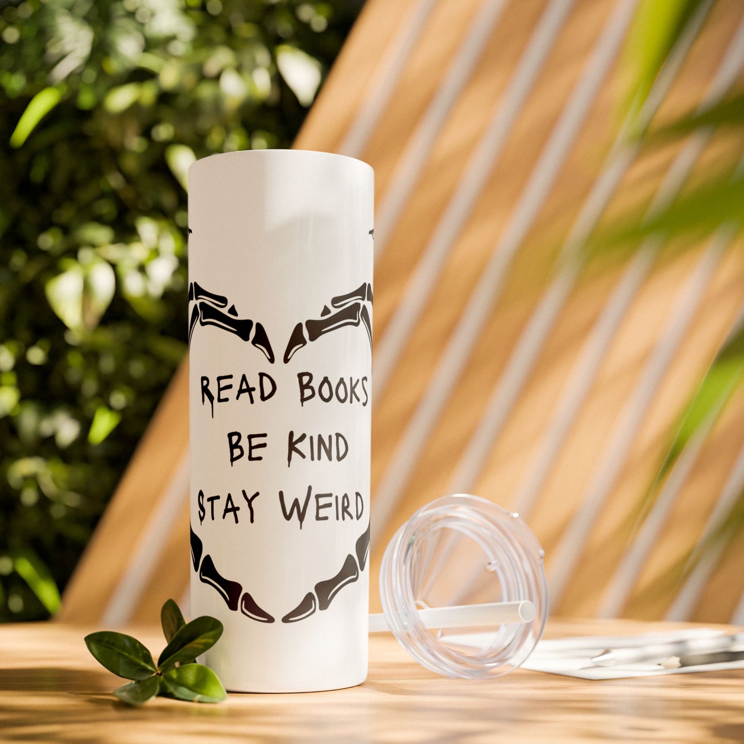Weird Book Lover Tumbler with Straw