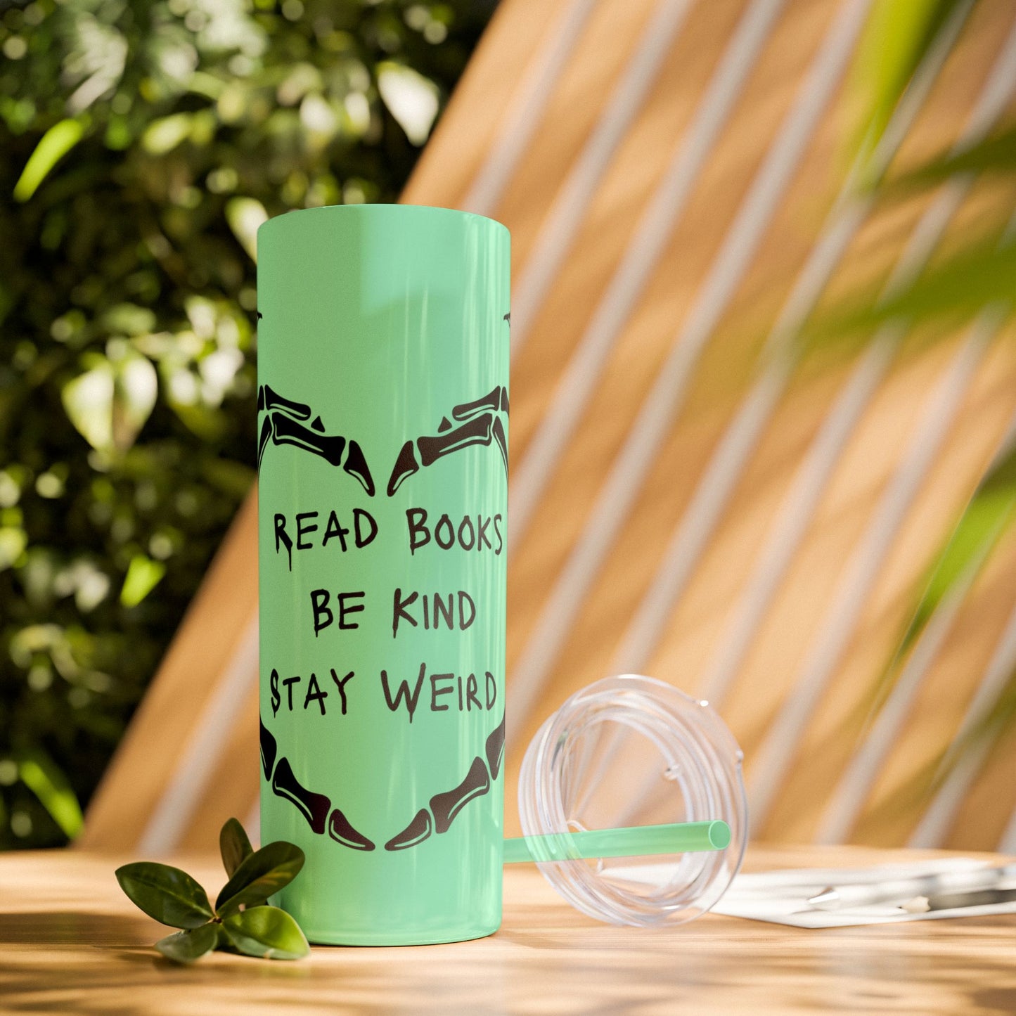 Weird Book Lover Tumbler with Straw