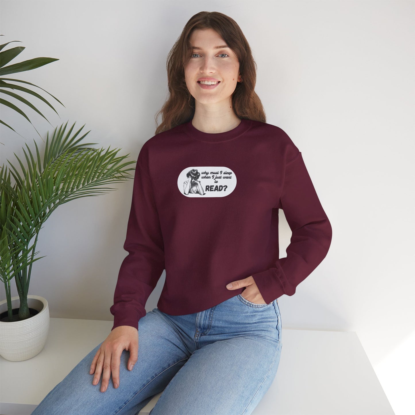 Book Lover Cozy Crewneck