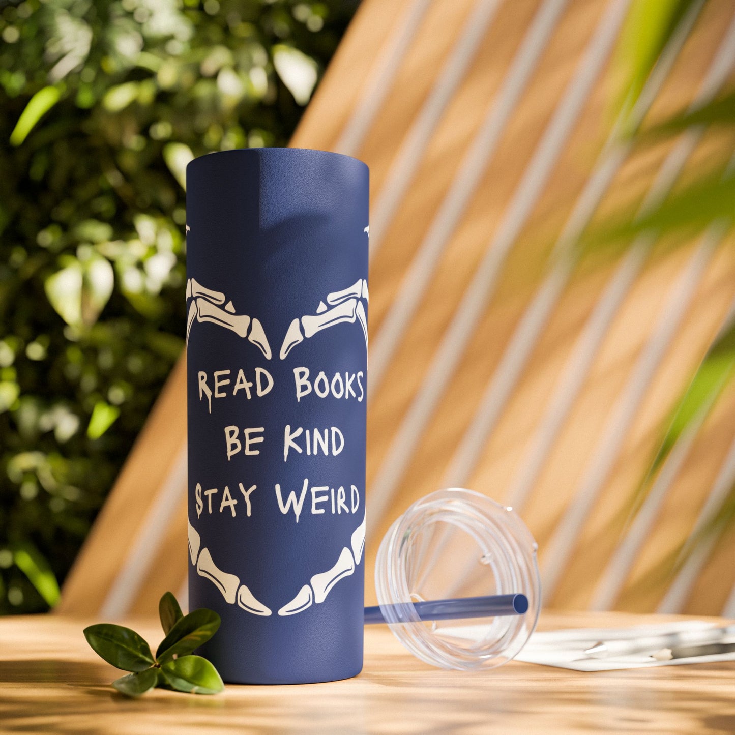 Weird Book Lover Tumbler with Straw