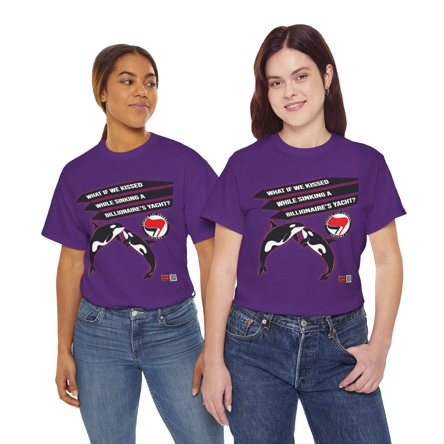 Anti-Capitalist Protest Shirt | What If We Kissed While Sinking a Billionaire's Yacht