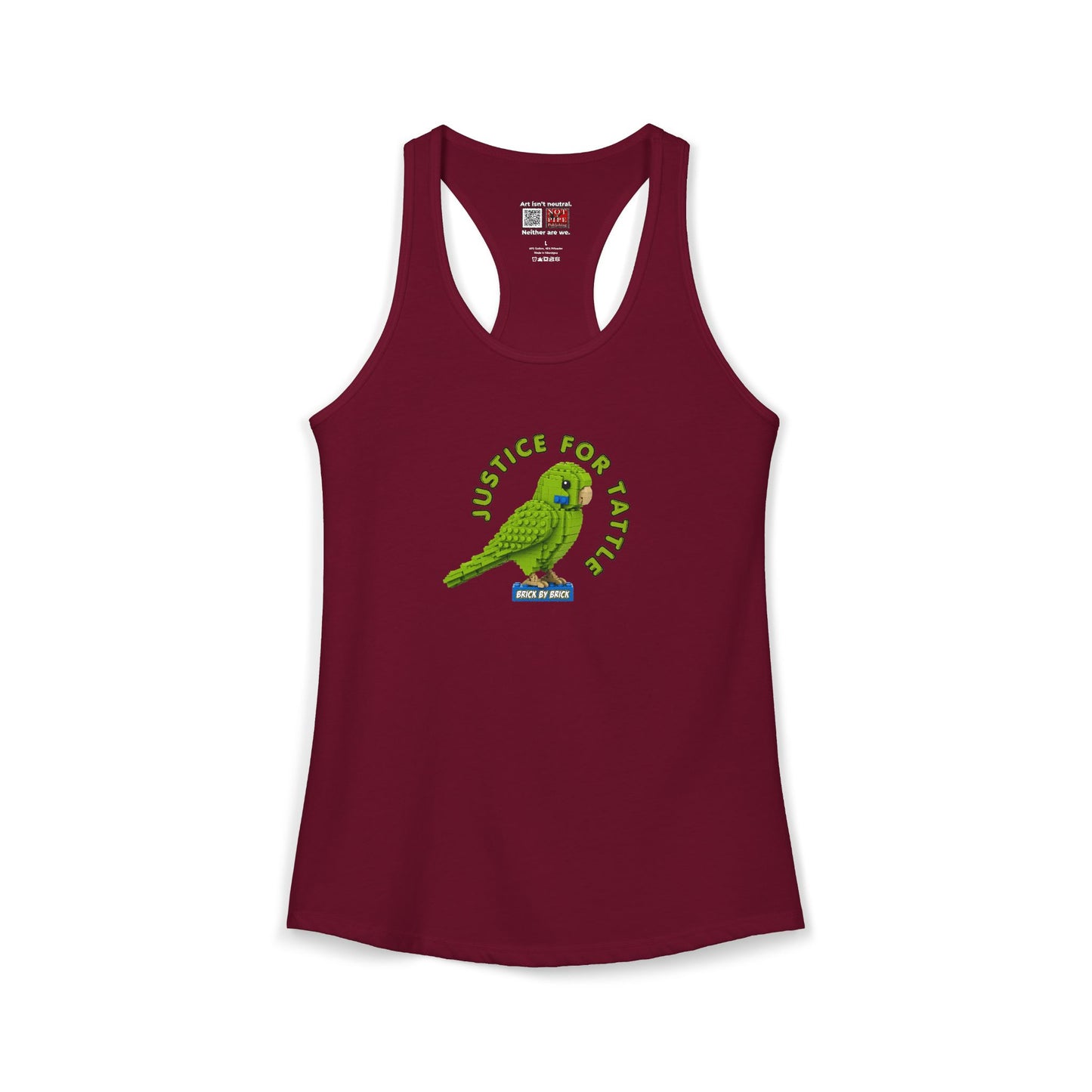 Justice for Tattle | Brick By Brick Parakeet Tank | Support Small Business