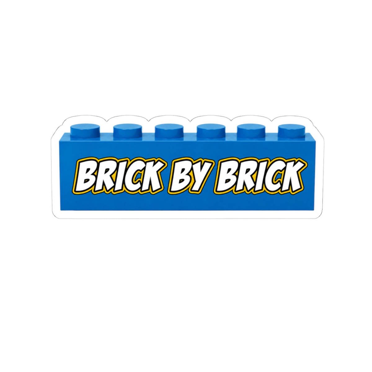 Brick By Brick Graphic Sticker | Seeking Justice. Demanding Accountability.