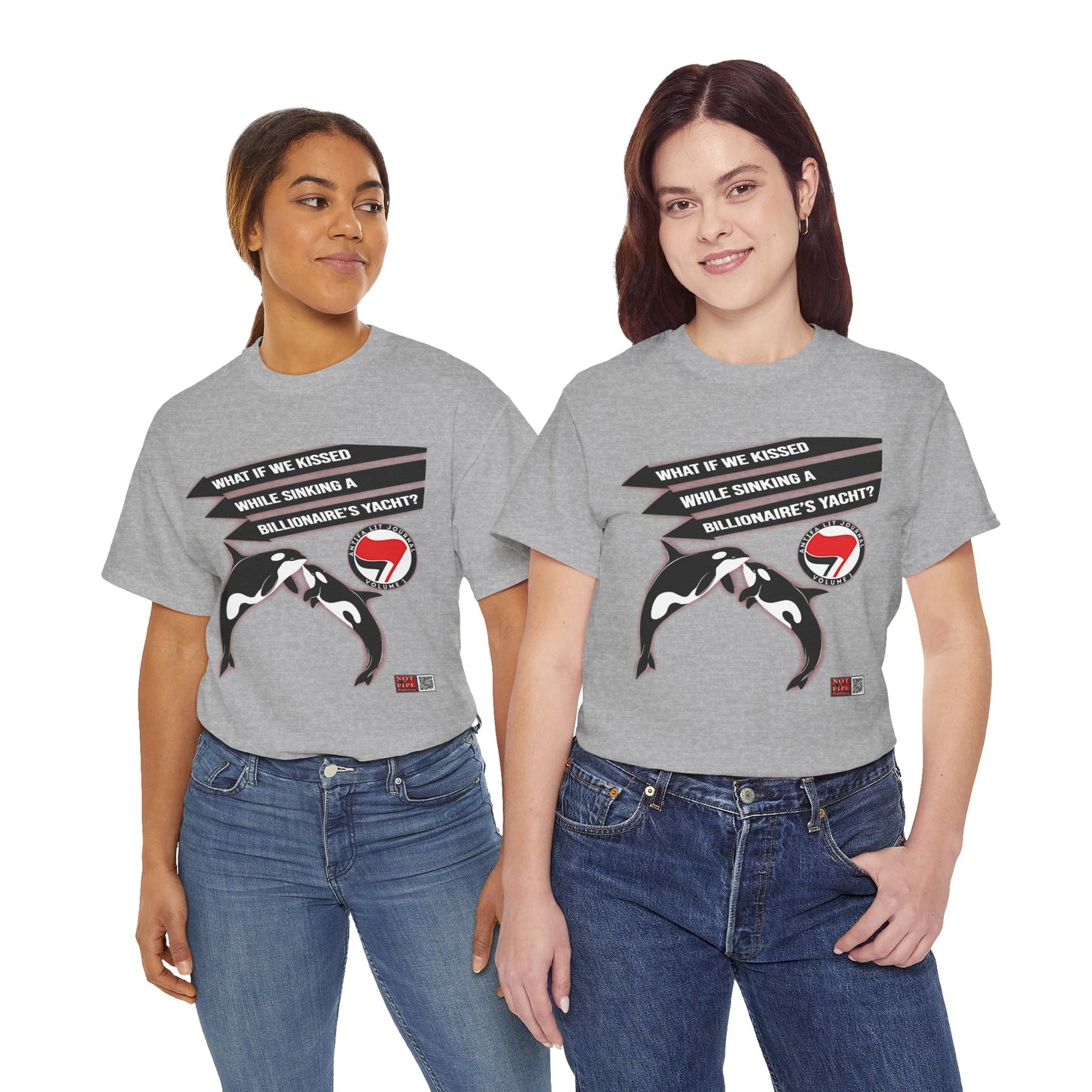 Anti-Capitalist Protest Shirt | What If We Kissed While Sinking a Billionaire's Yacht