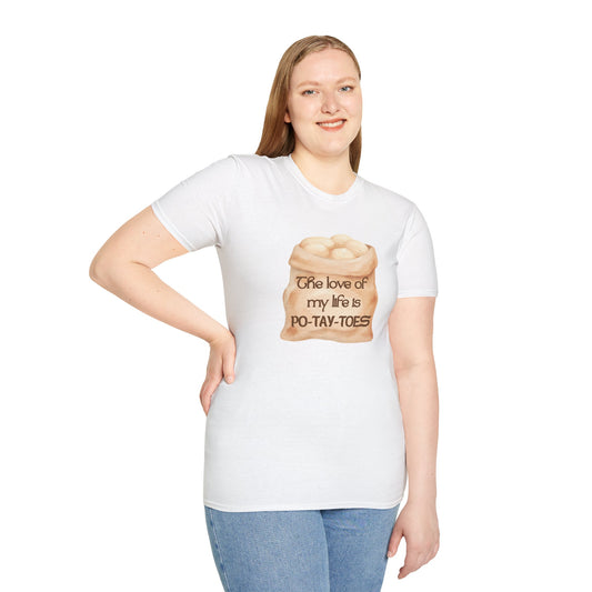 Potatoes T-Shirt – The Love of My Life Is Po-tay-toes