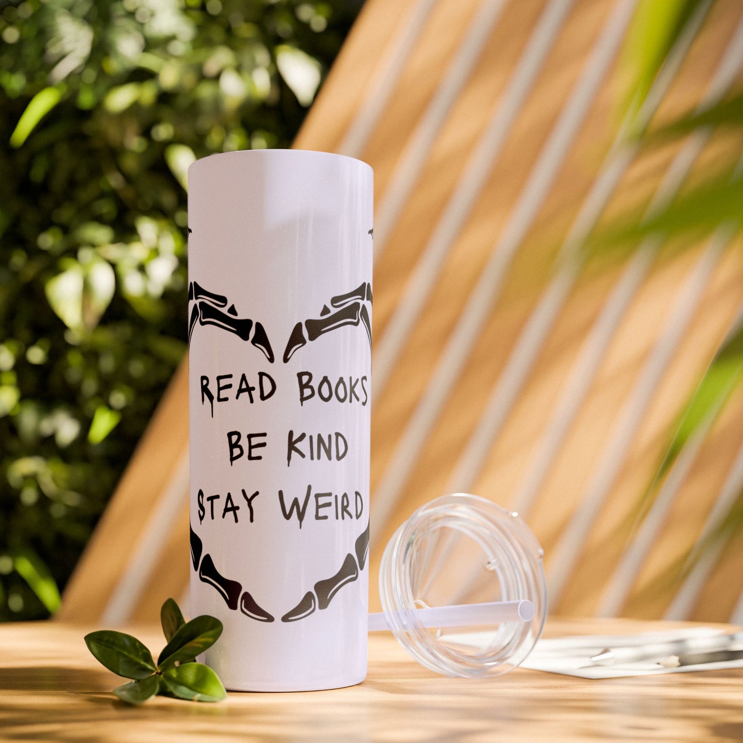 Weird Book Lover Tumbler with Straw
