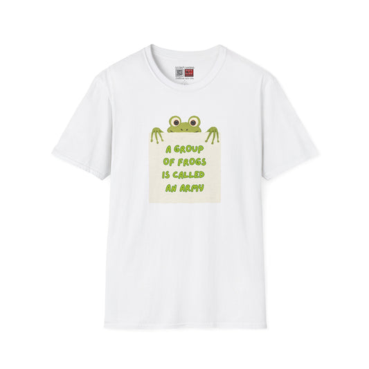 Activist Graphic Tee | A Group of Frogs is Called an Army T-Shirt