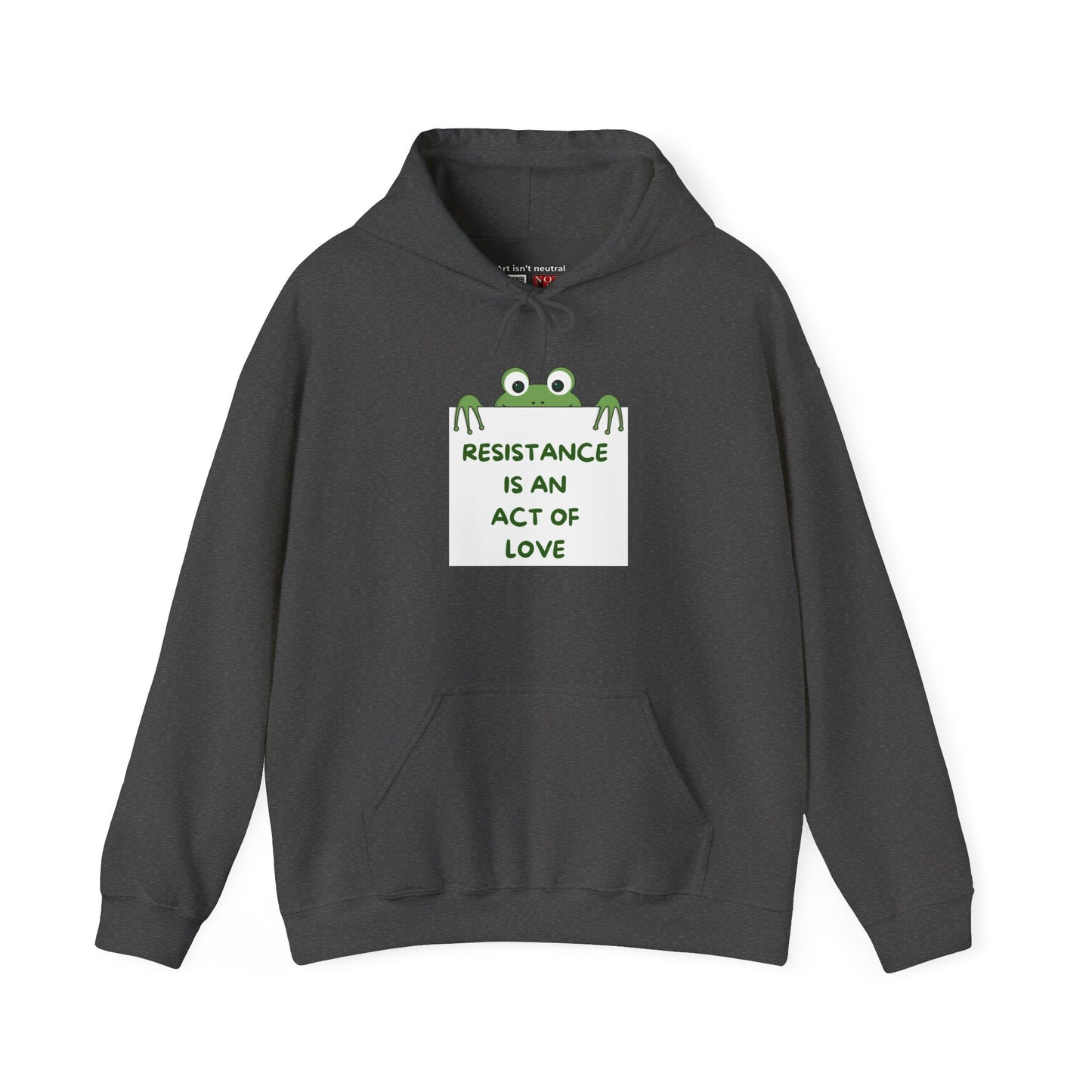 Frog Protest Hoodie | Resistance Is an Act of Love Hoodie
