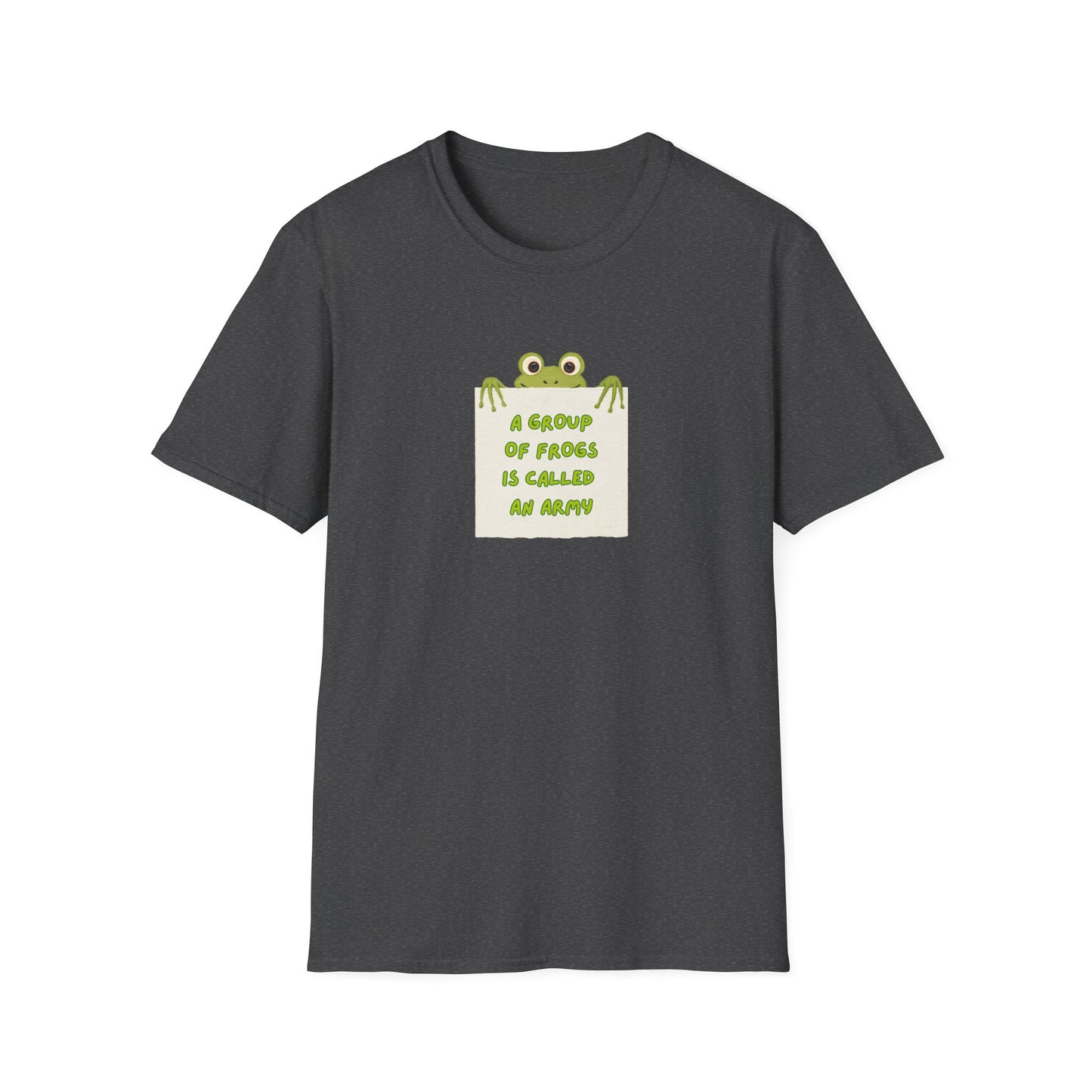 Activist Graphic Tee | A Group of Frogs is Called an Army T-Shirt