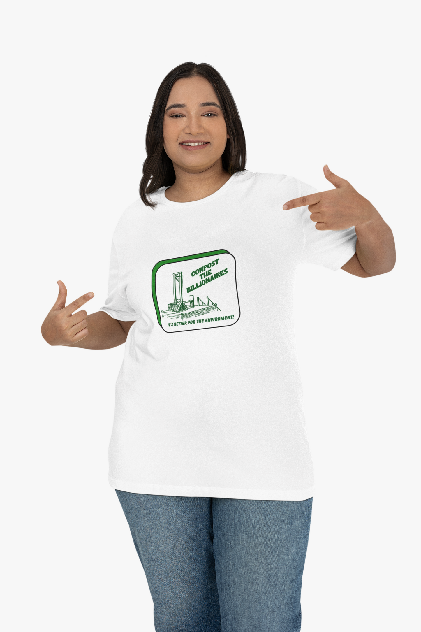 Anti-Capitalist Graphic Tee | Compost the Billionaires