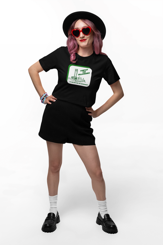 Anti-Capitalist Graphic Tee | Compost the Billionaires