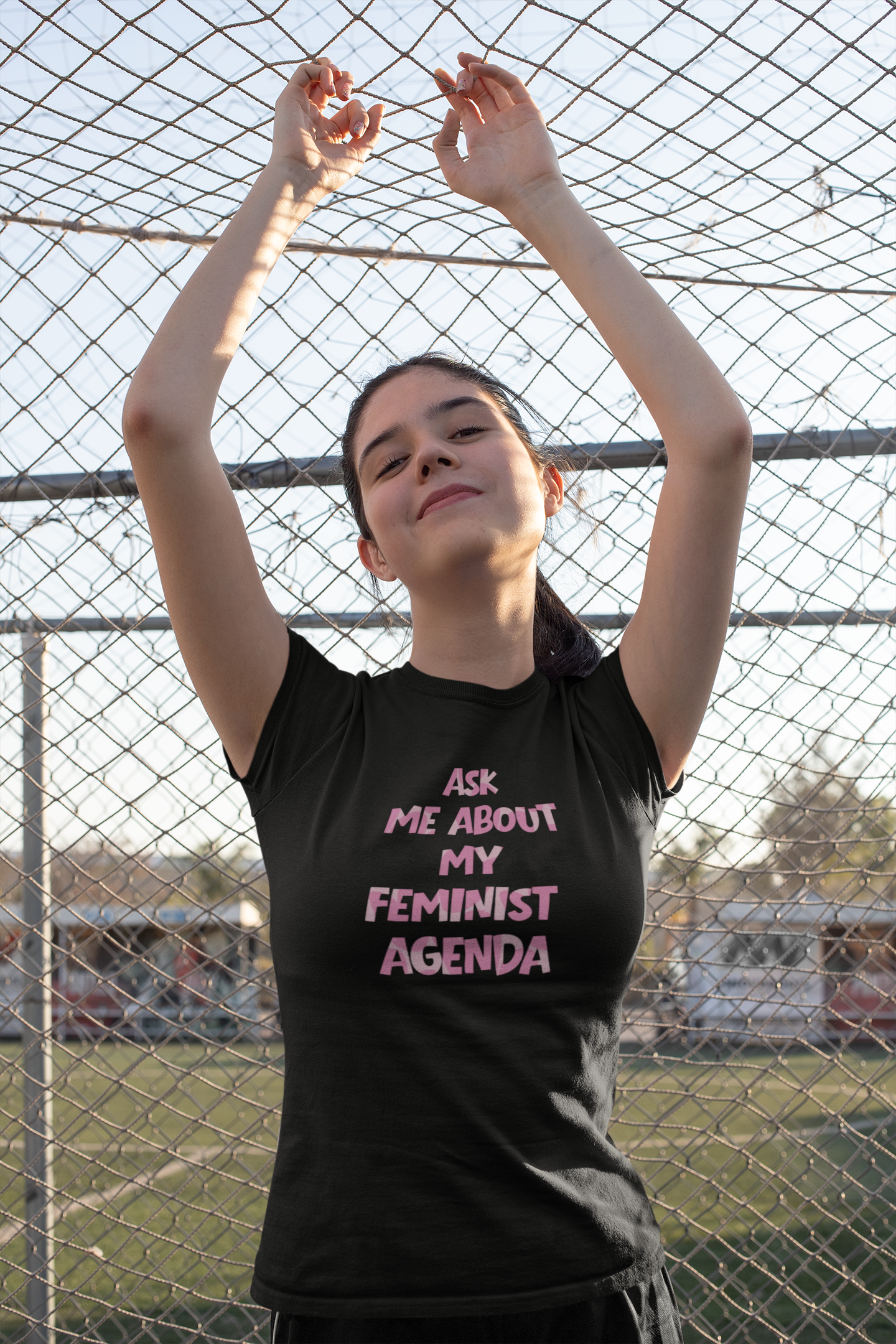 Feminist Graphic Tee — Ask Me About My Feminist Agenda