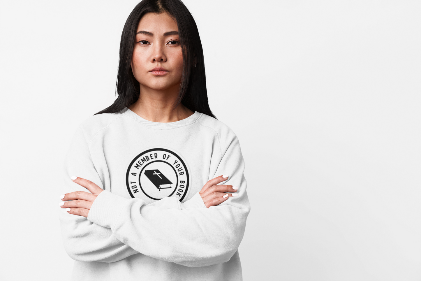 Sarcastic crewneck | Not a Member of Your Book Club