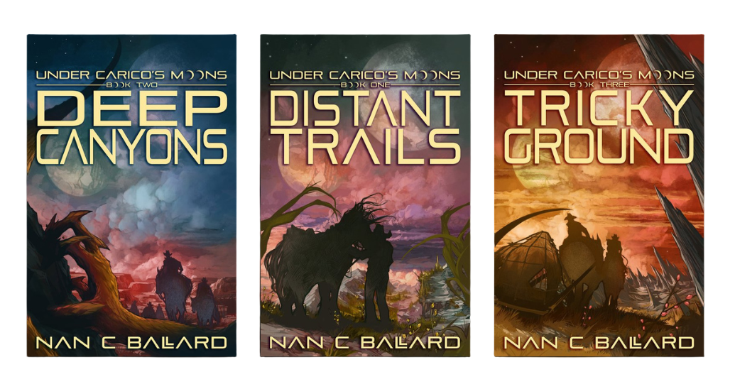 Under Carico's Moons Trilogy by Nan C Ballard 20% Discount